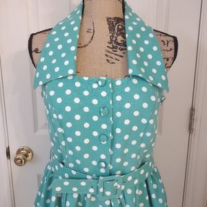 Laura Ashley Polka Dot Dress